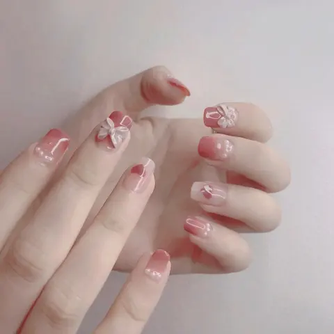 French Worn Removable Nails and Diamonds