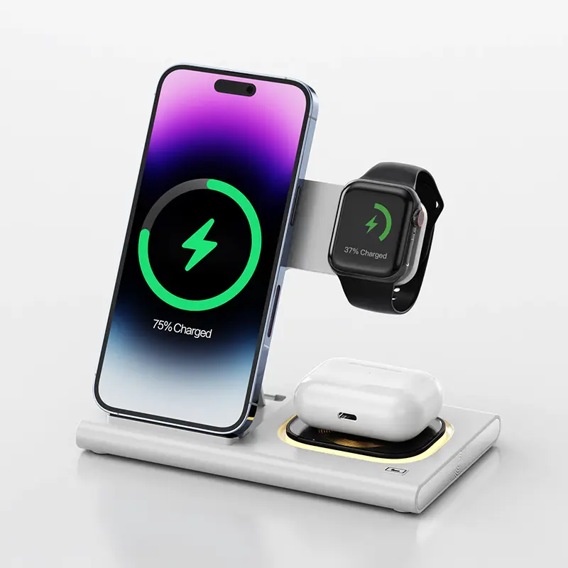 3 IN 1 15W Wireless Charging Charger