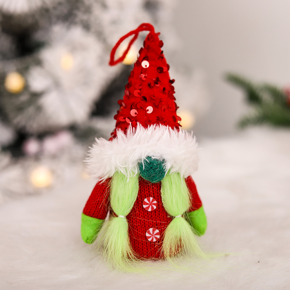 Forest Man Luminous Pendant Christmas Decorations Faceless Doll Doll