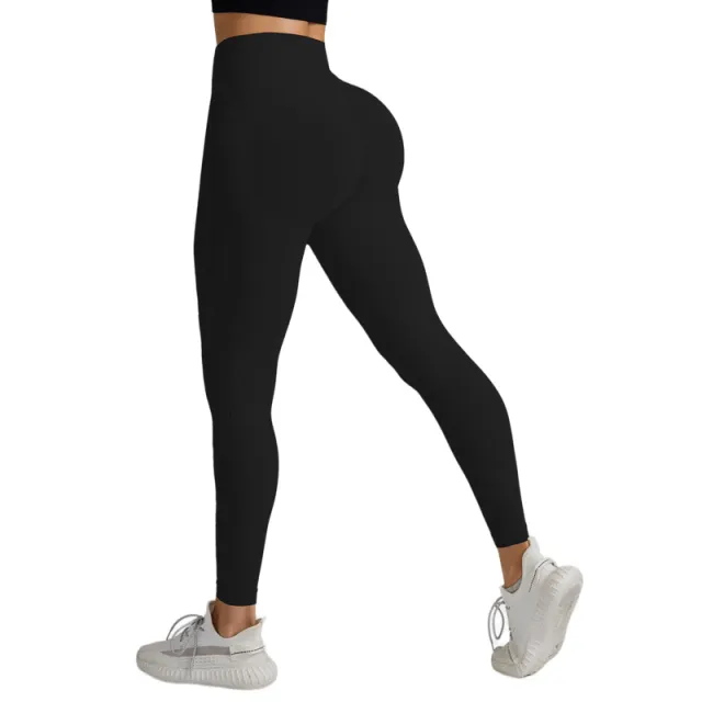 High Waisted Tummy Control Butt Lifting Yoga Pants For Women Tight Fitting Fitness Leggings Black - Shop at LoveMi
