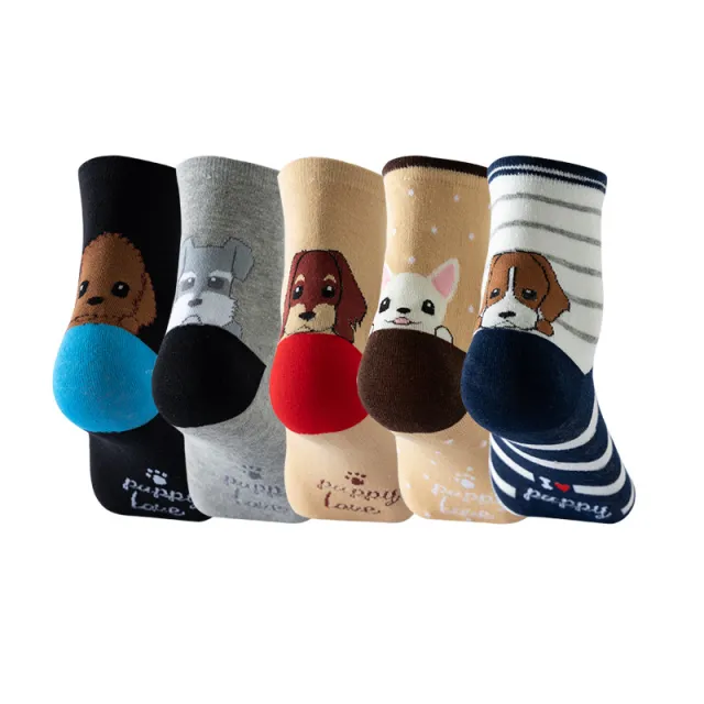 Women's Cotton Mid calf Length Socks Letter Dogs And Cats - Shop at LoveMi