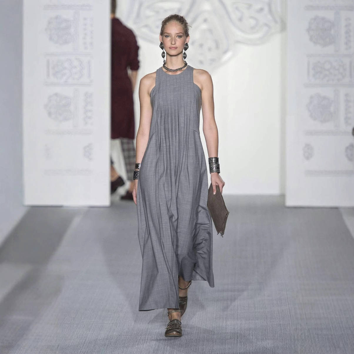 Elegant Vintage Sleeveless Suit Dress