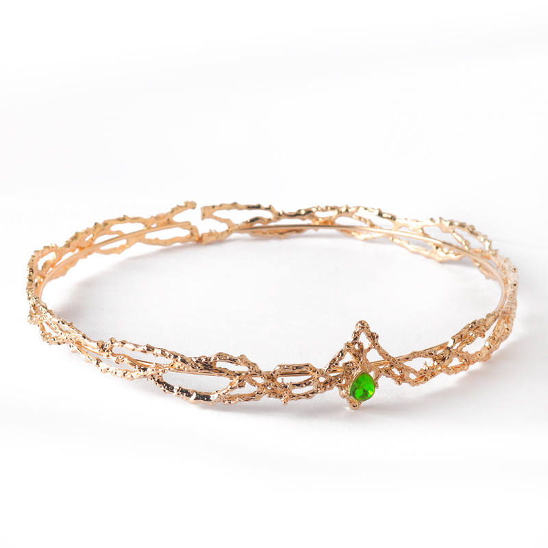 Gem Crystal Crown Hair Clasp Ladies — foto 3
