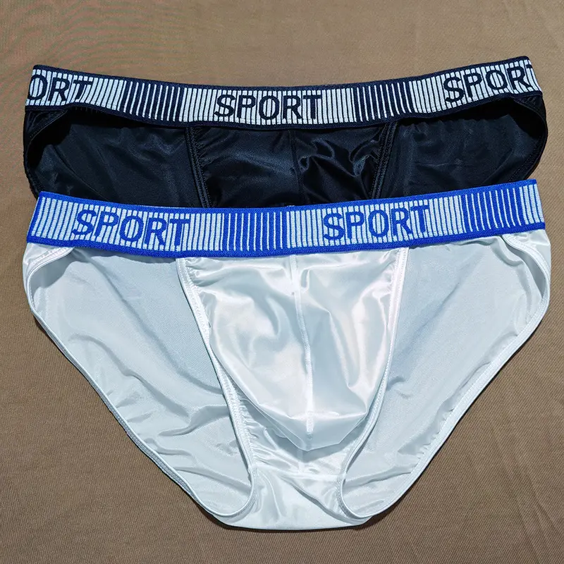 Ice Silk Men's Underwear High Slit Triangle