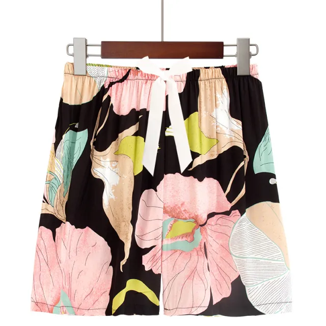 Plus Size Size Women's Homewear Pajamas Rose Shorts - Shop at LoveMi