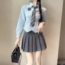Blue Long Sleeved Suit