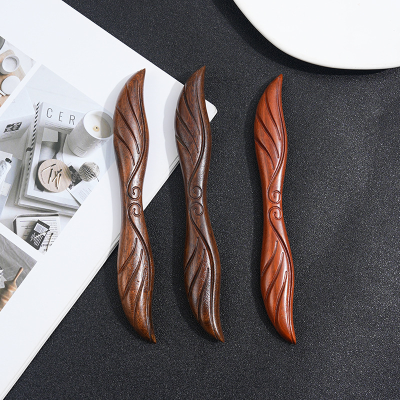 Wooden Women's Chinese Style Headdress Animal Hairpin 21