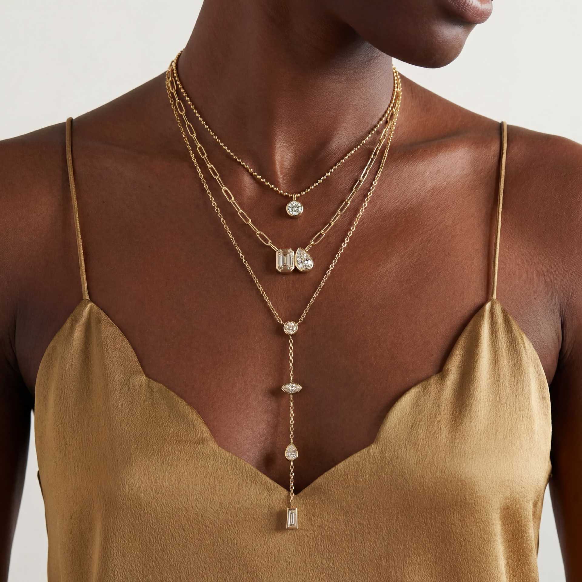 European And American-style Layered Necklace Set