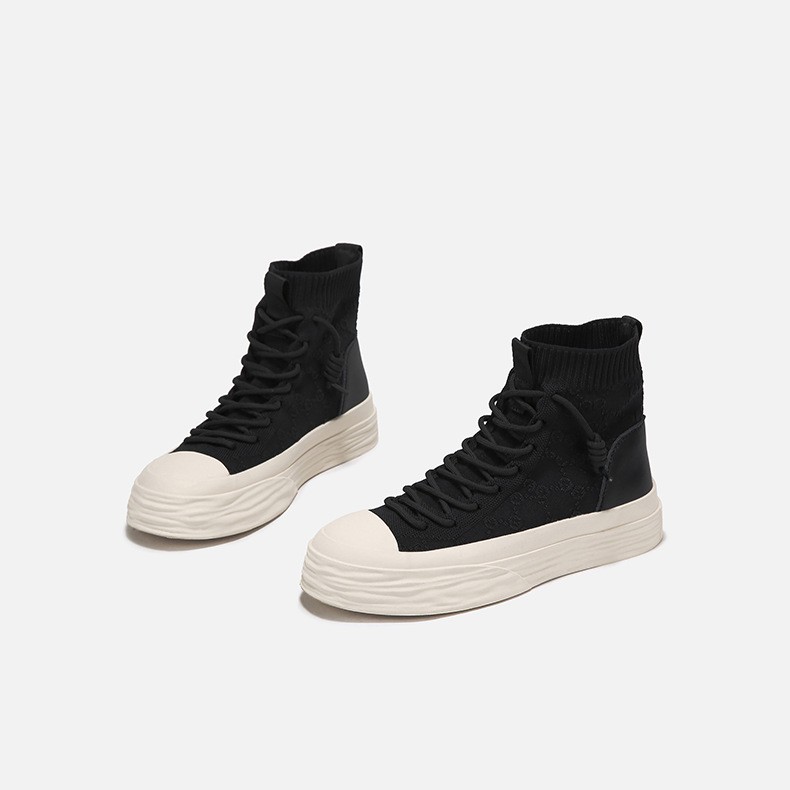 Title 7, Damen High-Top Flat Retro-Sneaker für jeden Loo...