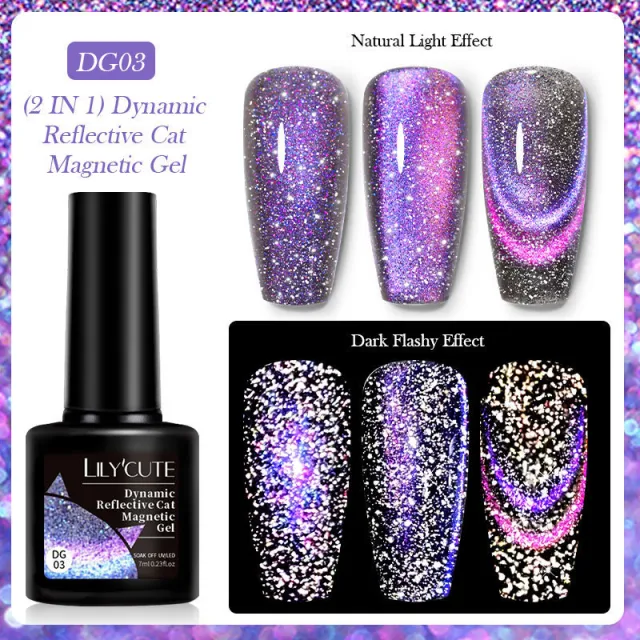 Diamond In The Debris Cat Eye Series Nail Polish Gel 03 Style - Shop at LoveMi