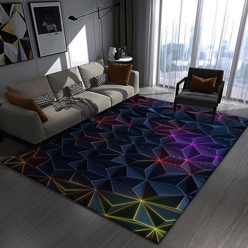 3D Visual Creative 3D Crystal Velvet Rug