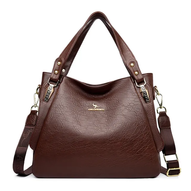 High Capacity Niche Design Tote Bag Elegant Shoulder Bag For Midlife Moms Brown - Shop at LoveMi