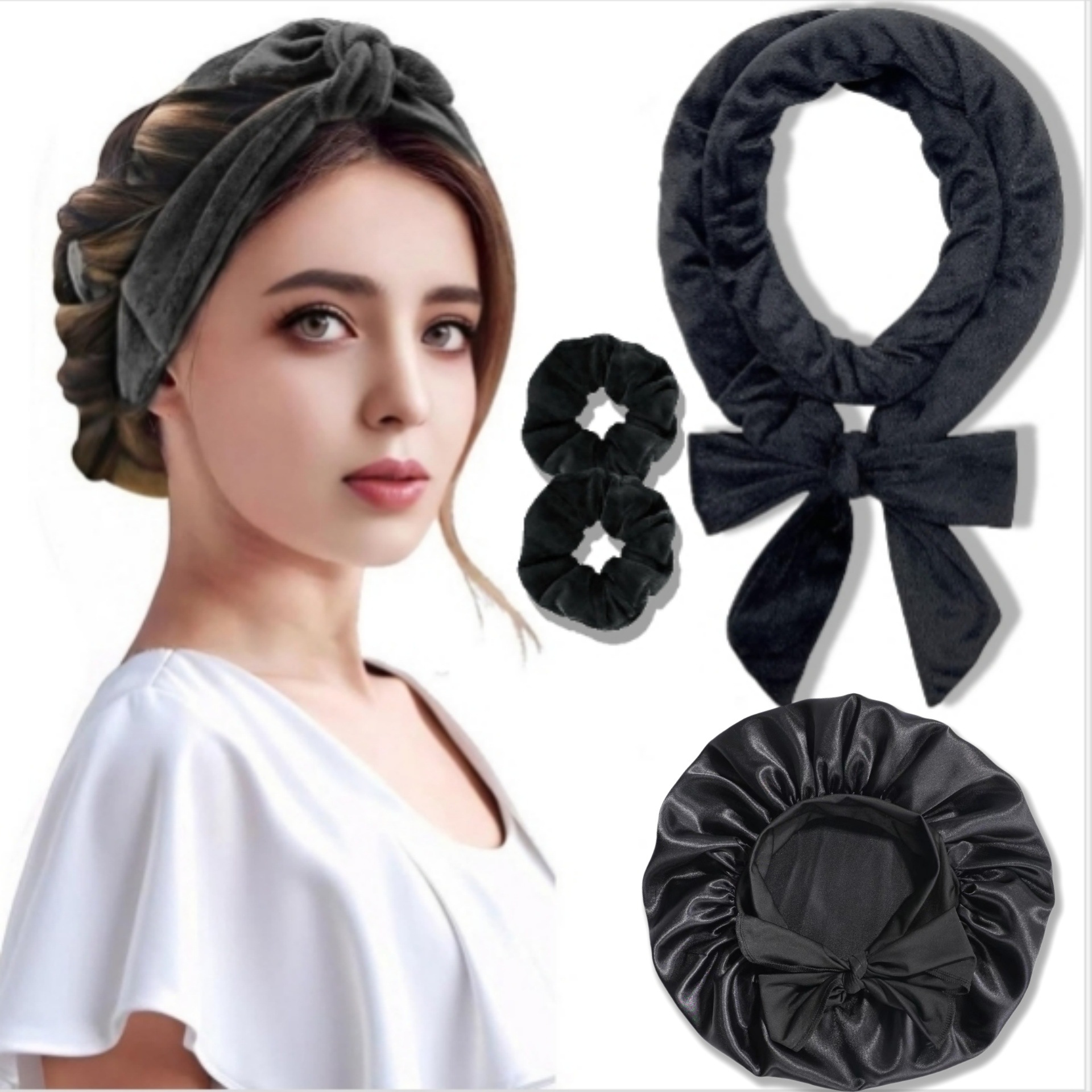 Hair Band Hairdressing Big Wave Sleep Hair Curler - Image 3