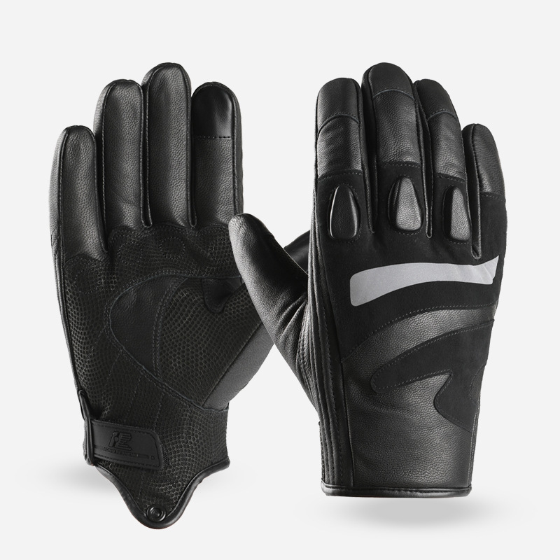 Winter Outdoor Cycling Touchscreen Gloves With Fleece Lining Waterproof And Windproof For Men