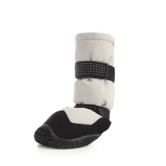Winter Warm Dog Boots Thickened Long Velvet - Dark Gray - View 1