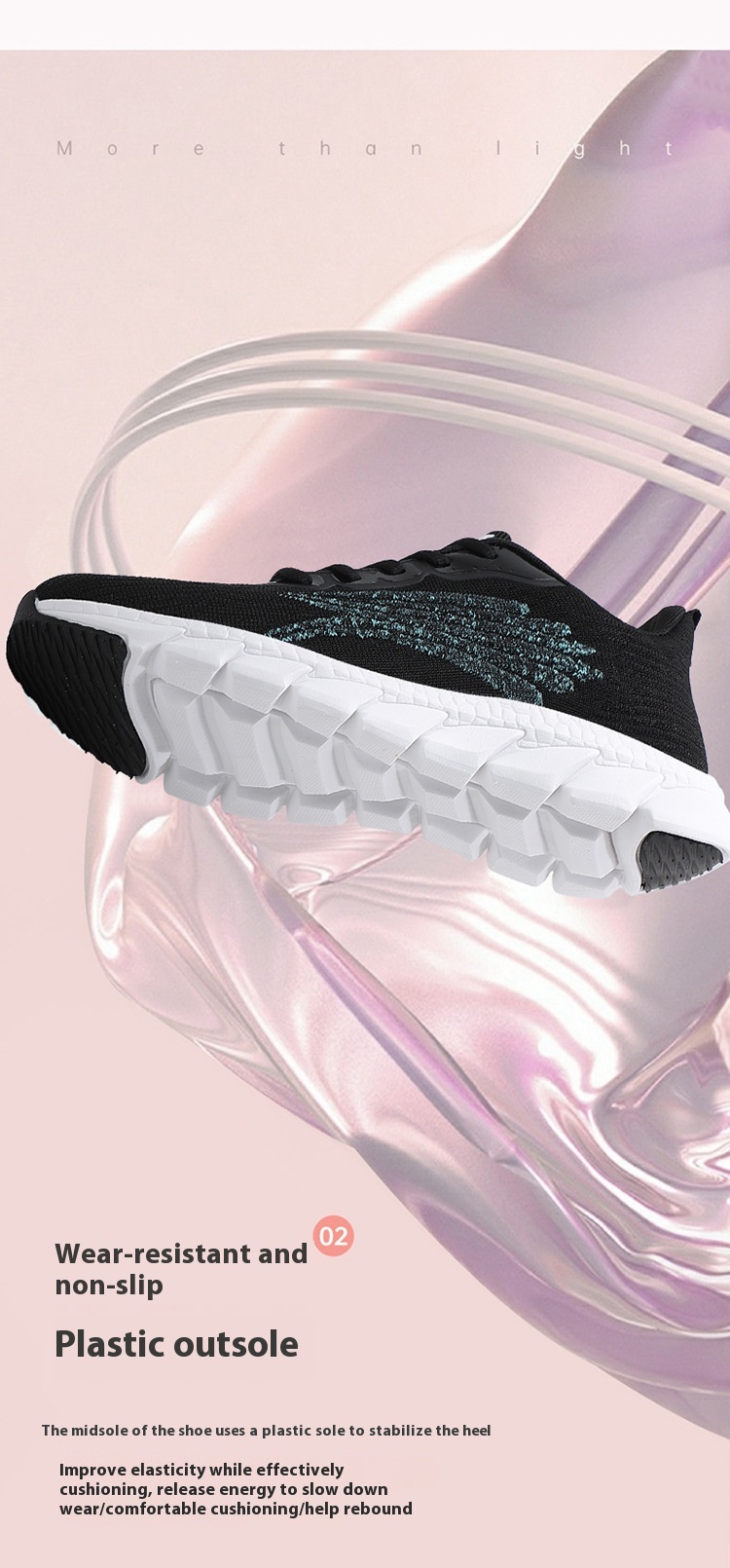 Comfortable Light Running Casual Flat Shoes Sneaker - Image 12