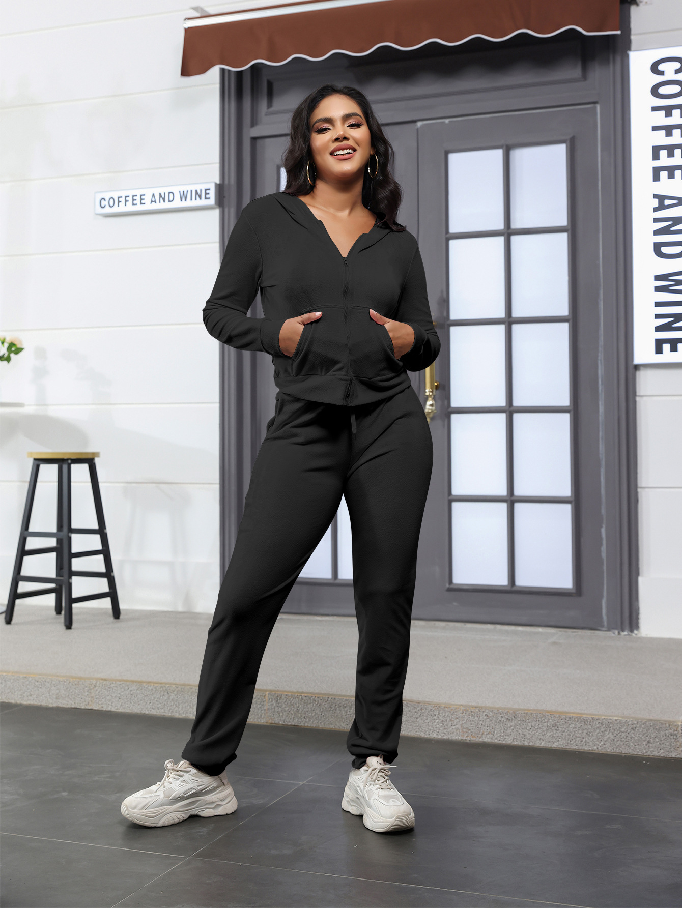 Stylish Casual Two-Piece Set With Golden Mink-Like Fleece And A Hood E4f1a7bf 8b34 4b76 9ddb 12c82276ed38