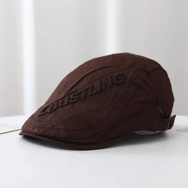 Retro Advance Hats Japanese Style Simple Retro Design Artist Hat Reverse Wear Duckbill Cap Brown - Shop at LoveMi