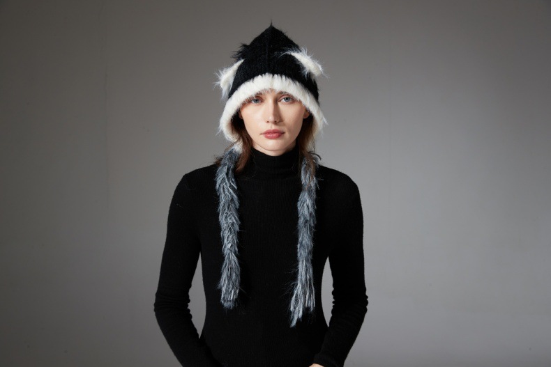 Cat Ears Mink Wool Ear-Protection Knitted Hat — Cozy Animal Ear Beanie