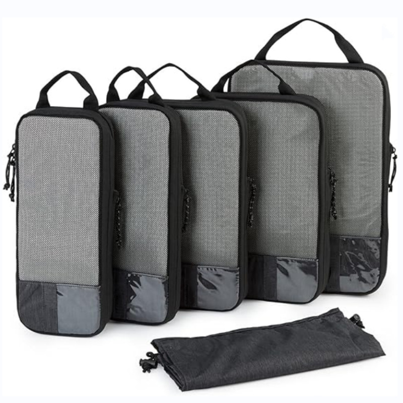 Large-Capacity Travel Compression Organizer Set For Storing And Sorting Clothes And Luggage