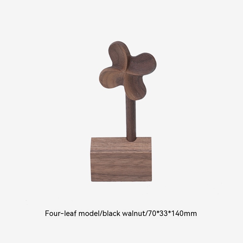 Solid Wood Windmill Decoration Office Small Ornament Desktop Balcony Car Creativity Decoration