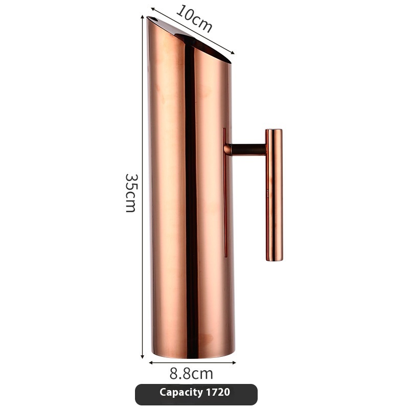 Large 2L Straight Rose Gold