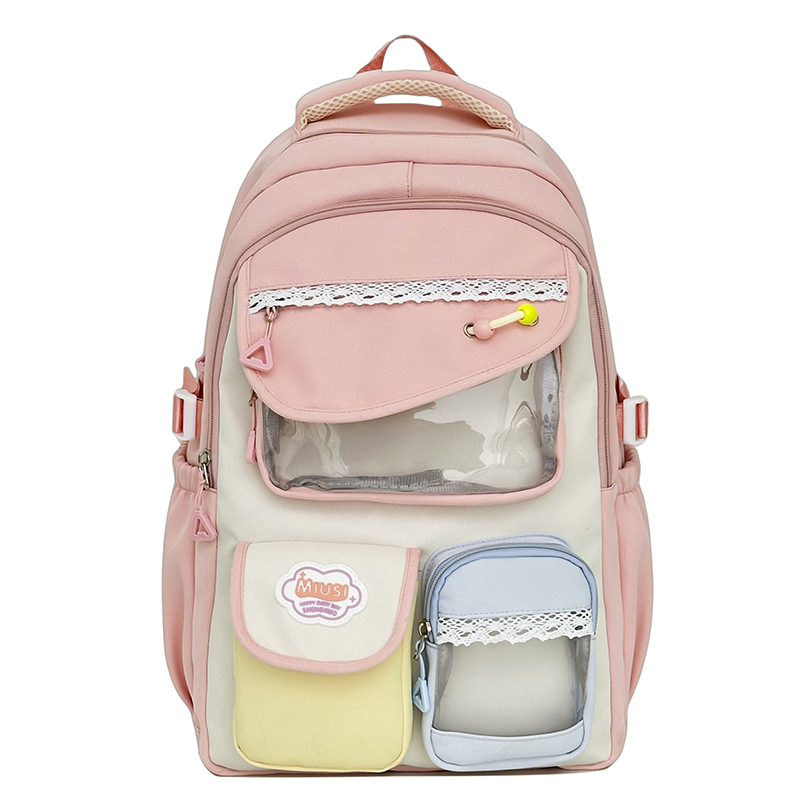Junior High School Students Stylish Backpack With Large Capacity 4