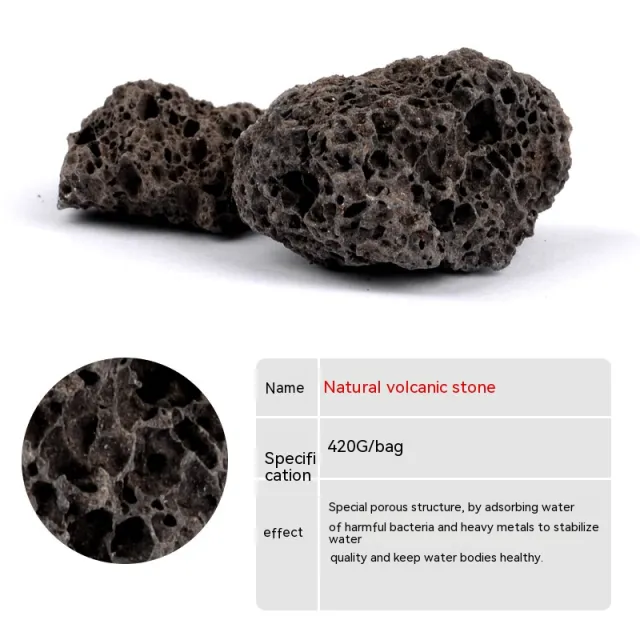 Fish Tank Filter Material Drip Box Natural Volcanic Rock - Shop at LoveMi