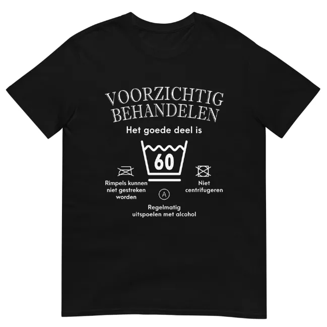 Unisex T-shirt Cautious Printing Casual Round Neck Short Sleeves