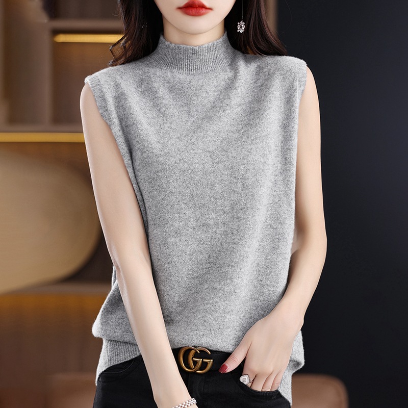 Half Turtleneck Women's Knitted Pullover