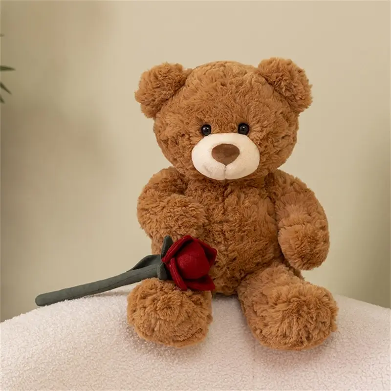 Rose Net Red Bear Plush Doll Toy