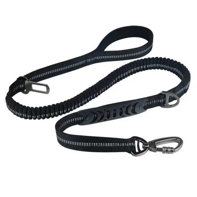 Car Traction Dog Leash Can Go Out Dog Walking Artifact Black - Shop at LoveMi