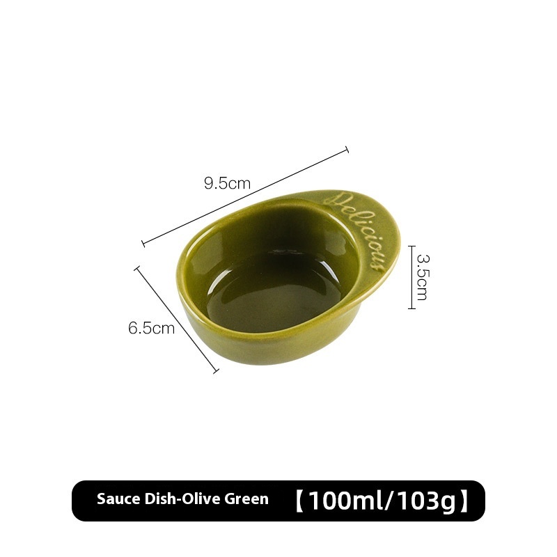 Sauce Dish Olive Green