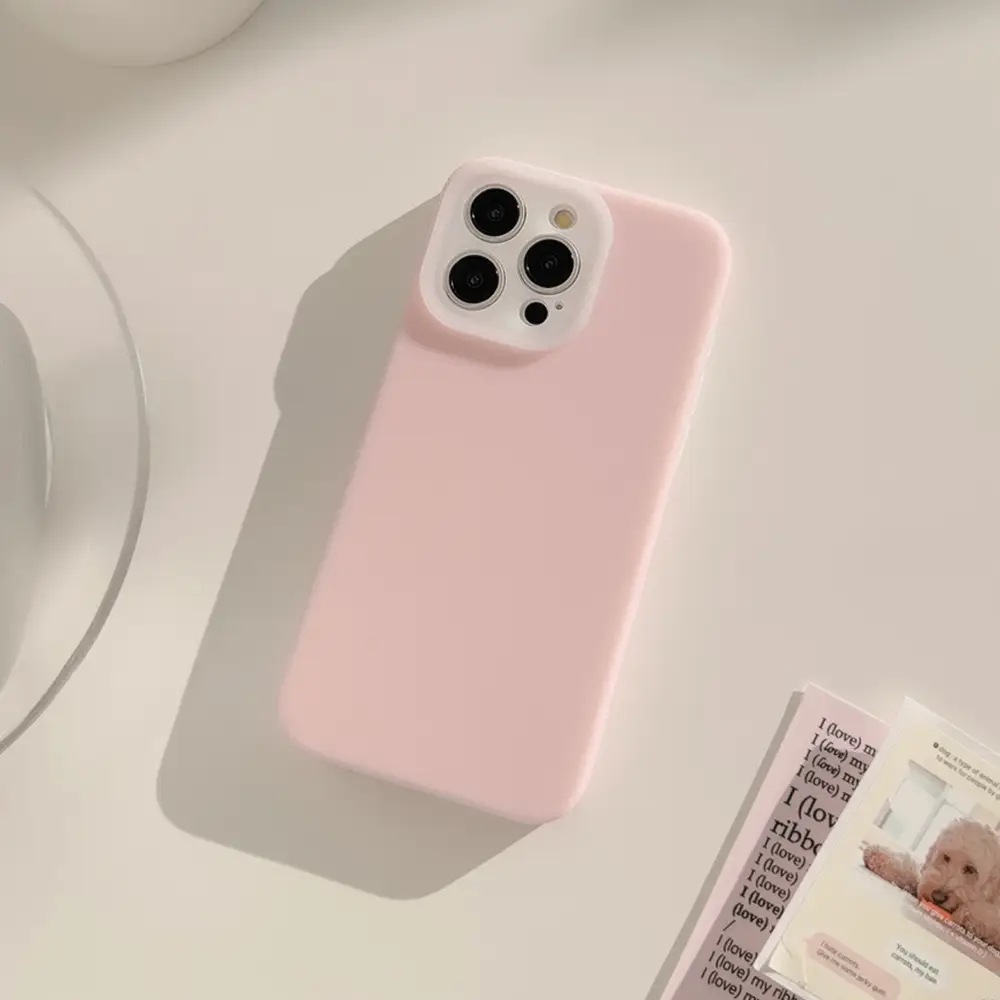 Jelly Liquid Phone Case Drop-resistant Solid Color