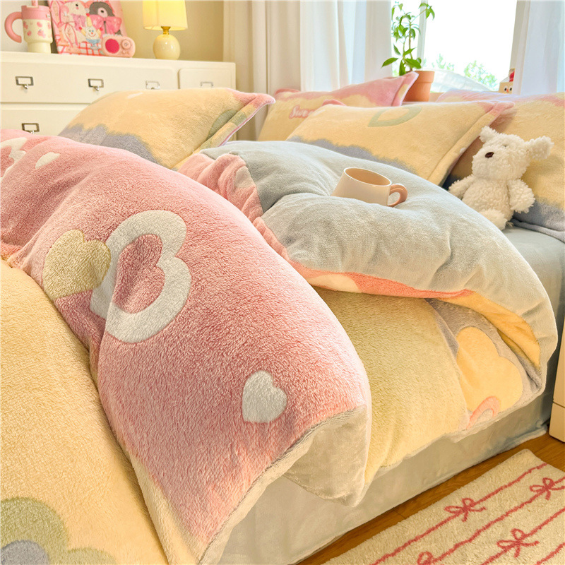 Winter Thickened Milk Velvet Duvet Cover
