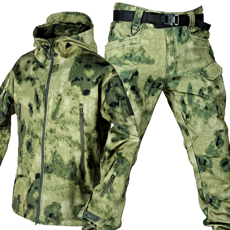 Tactical Winter Set Men's Outdoor Windproof Waterproof Suit Multi-Pocket pant - Picture 7 of 10