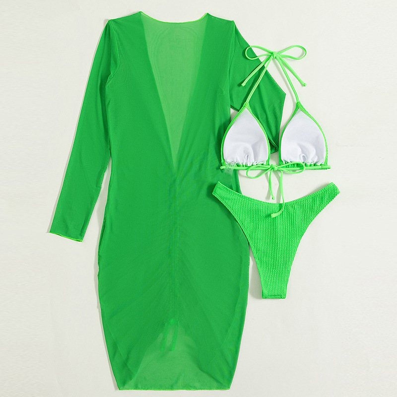 Title 11, Womens solid color three-piece swimsuit offers...