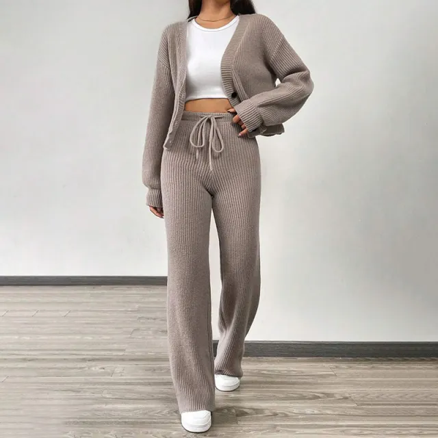 Casual Style Single Row Multi buckle Sweater Khaki - Shop at LoveMi