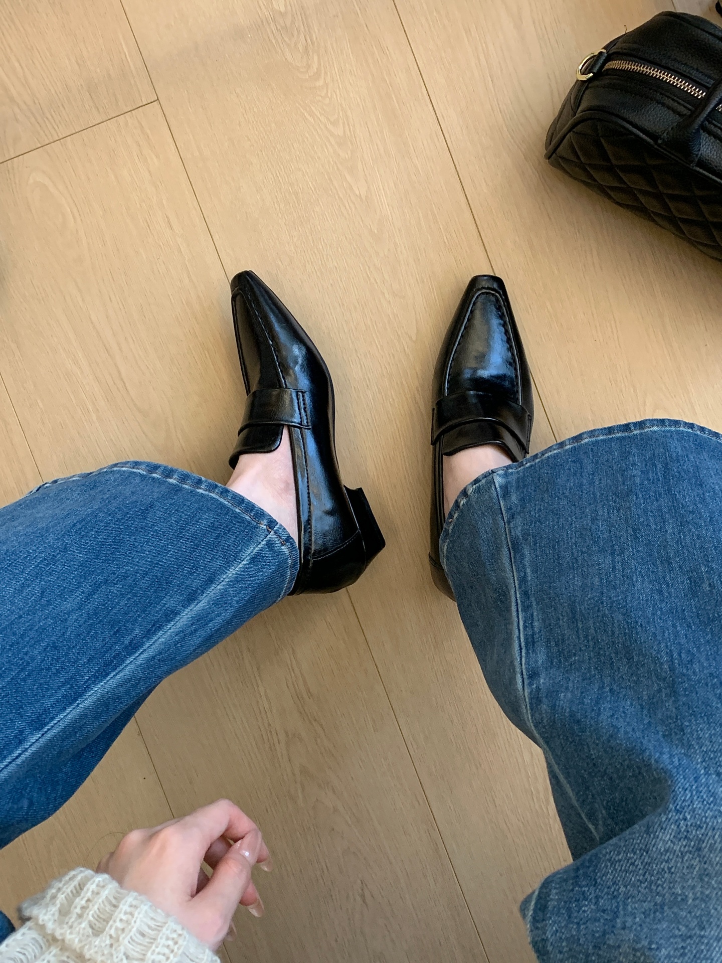Square-Toe Slip-On Loafers, picture 2 of 3
