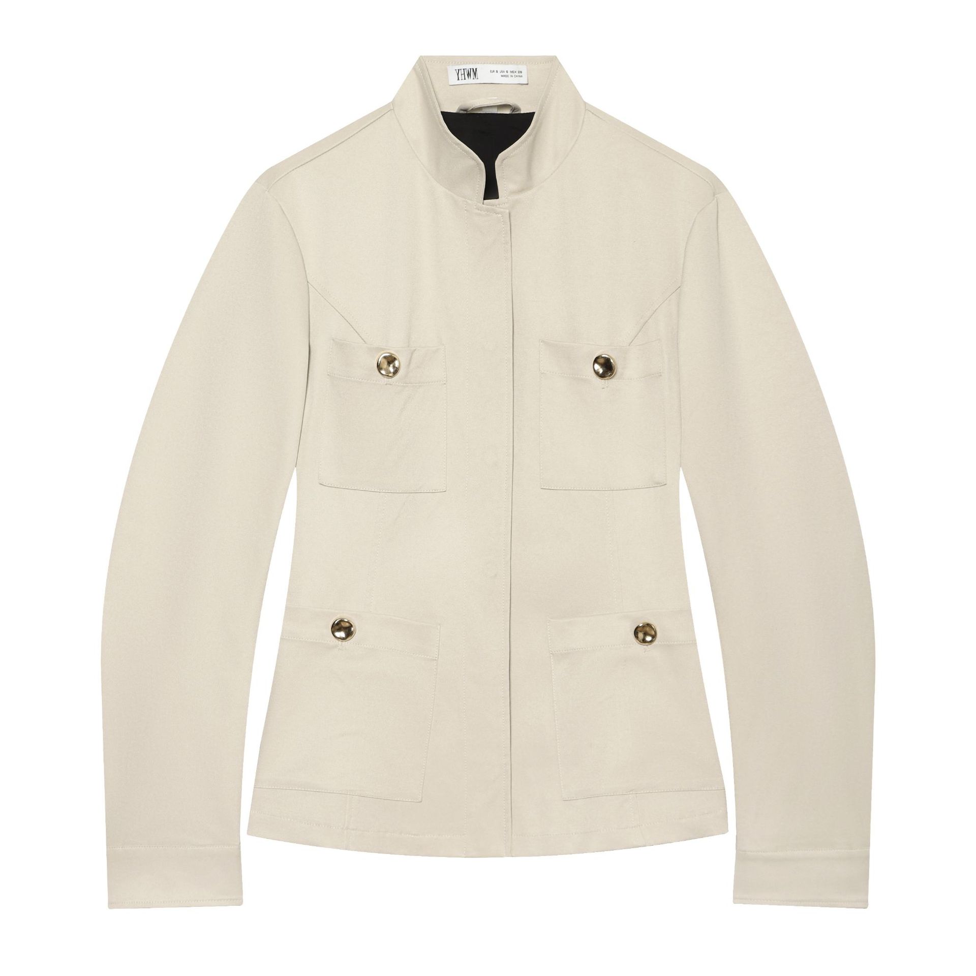 Elegant And Fashionable Womens Clothing Slim-fit Stand-collar Jacket