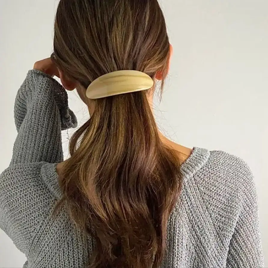 Oval Hairpin Half Tie Hair Clips