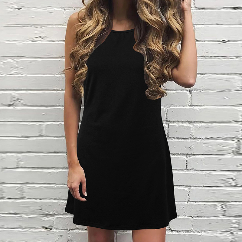 European And American Women's Clothing Vest Dress