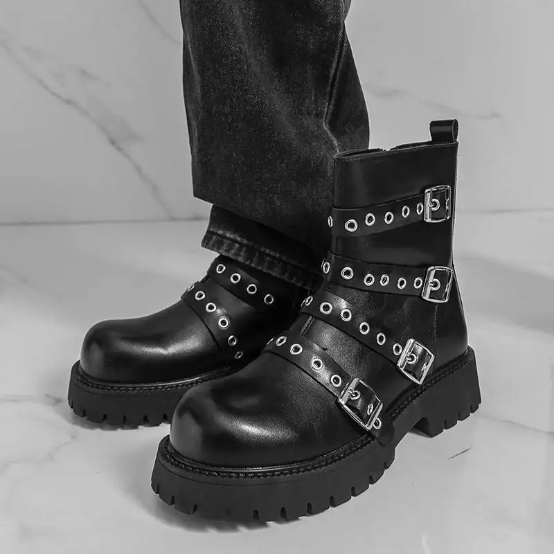 High-top Leather Shoes Dr Martens-style Boots