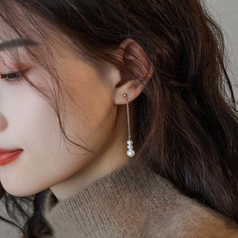 Simple Long Elegant Stud Earrings