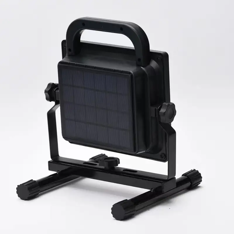 Solar-Powered LED Emergency Charging Floodlight