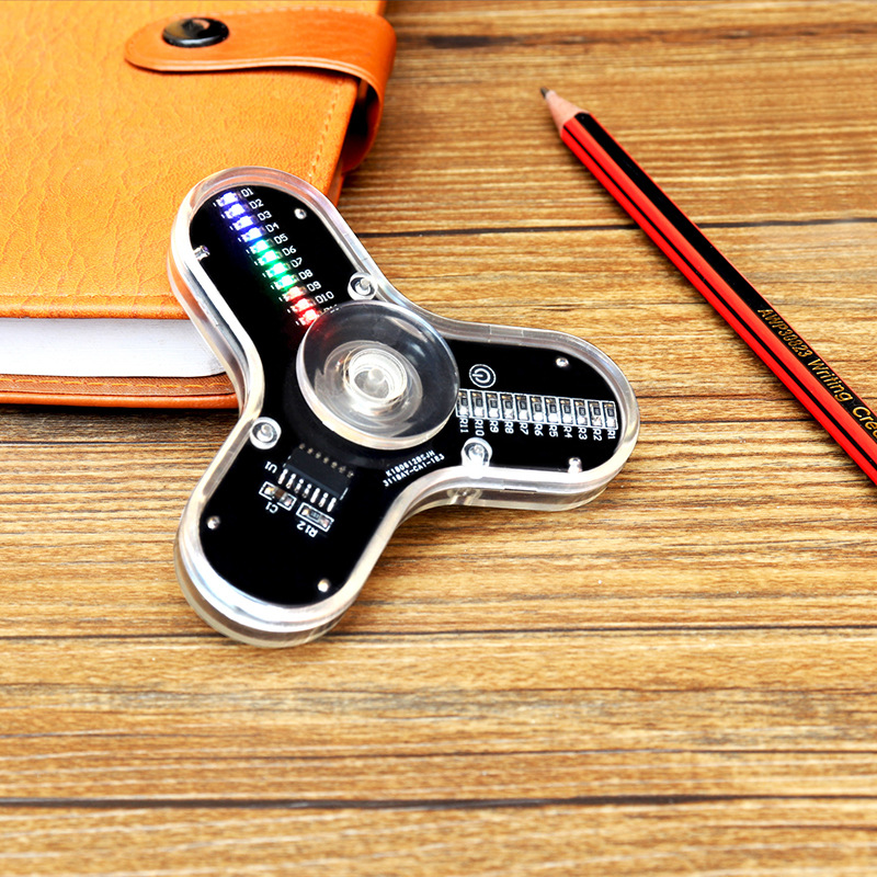 3-leaf LED Gyro Production Kit Pattern Display Patch Components DIY Parts Electronic Production - Image 1