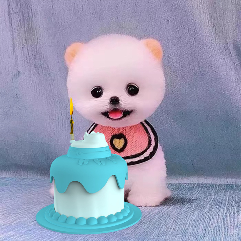 Dog Blue Cake Bowl