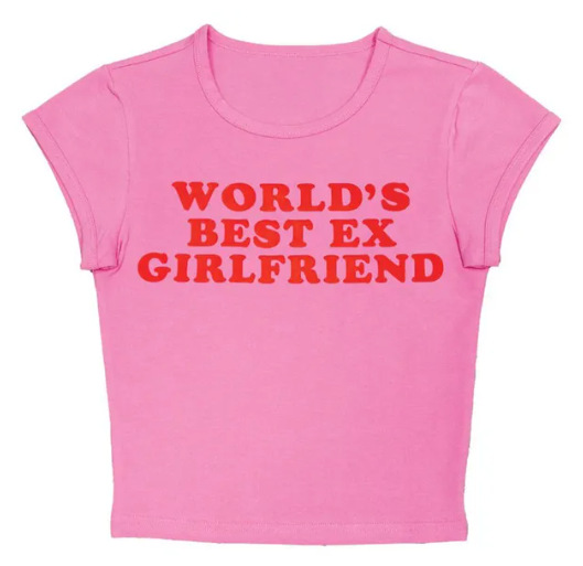 Fashion Letter Printed T shirt Top For Women Pink - Shop at LoveMi
