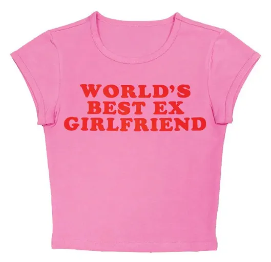 Fashion Letter Printed T shirt Top For Women Pink - Shop at LoveMi