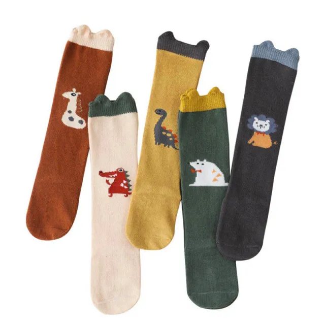 Baby Animal Stereo Ears Glue Dispensing Non slip Stockings 5Pairs - Shop at LoveMi
